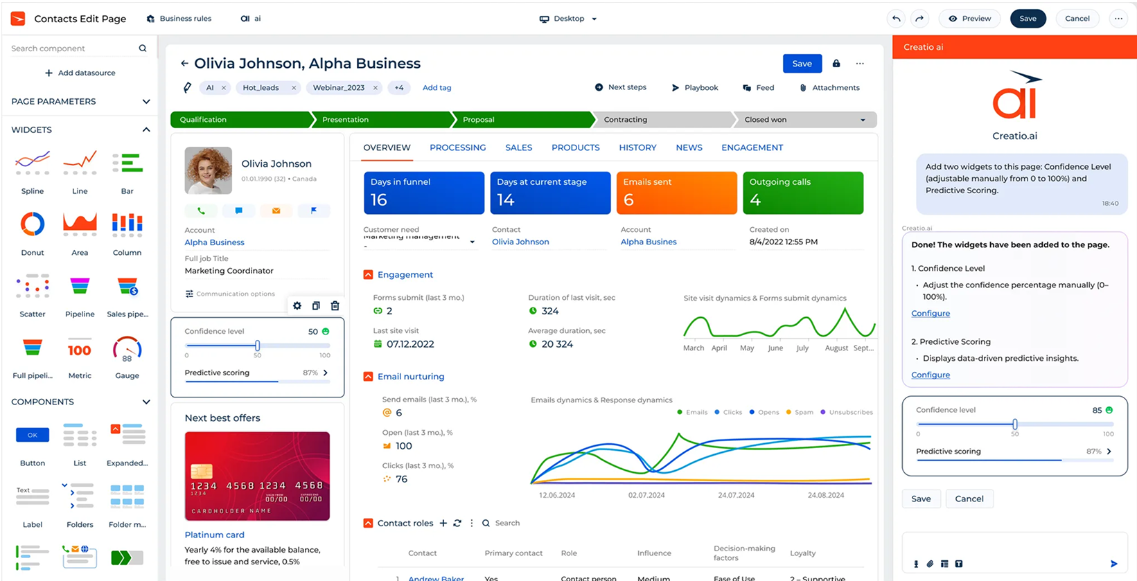 CRM Management Workspace